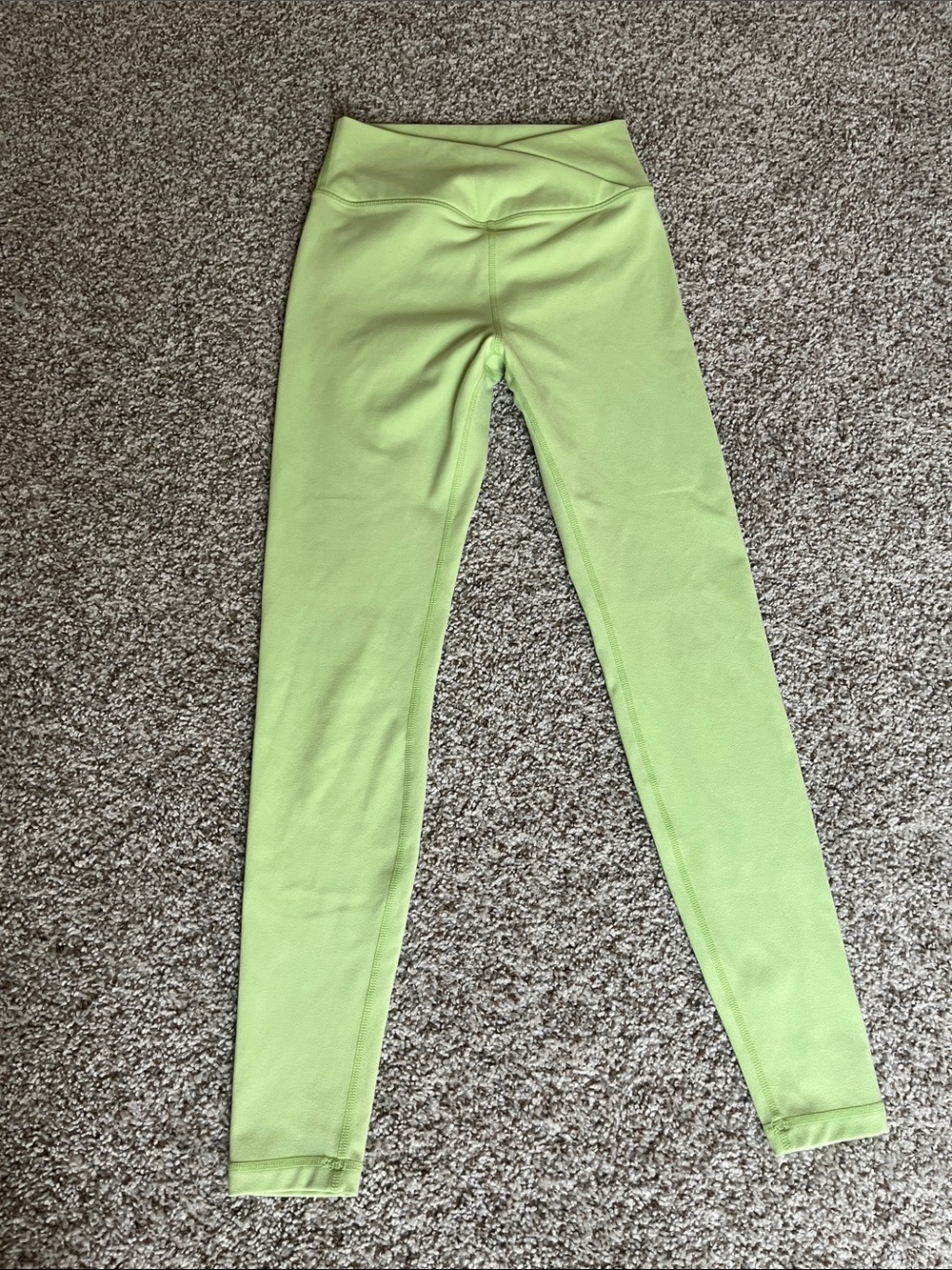 High-Rise Lime Green Women's Leggings